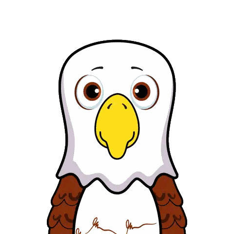 Eagle Holding I Mean Friday Eve Sign Sticker