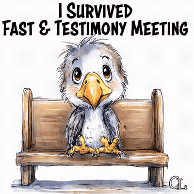 Eagle Sitting On Bench I Survived Fast & Testimony Meeting GIF