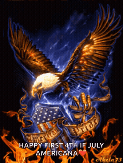 Eagle With Happy 4Th Of July GIF