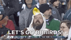 Eagles Fan Let's Go Biiiirds GIF
