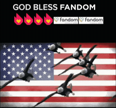 Eagles Flying In Front Of American Flag God Bless Fandom GIF