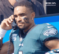 Eagles Jalen Hurts On Telephone GIF