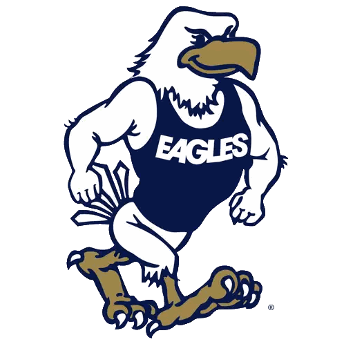 Eagles Mascot Running In Blue Tank Top Sticker