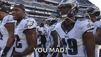Eagles Players Standing In Line Number 19 GIF
