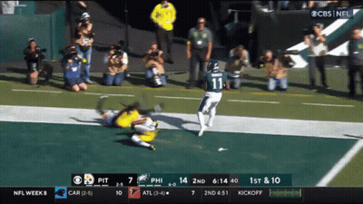 Eagles Vs Car Football Game On CBS GIF