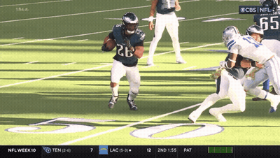 Eagles Vs Cowboys Football Game On CBS GIF