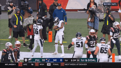 Eagles Vs Patriots Football Game On CBS GIF