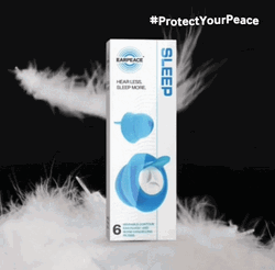 Ear Plugs On Top Of Feathers GIF