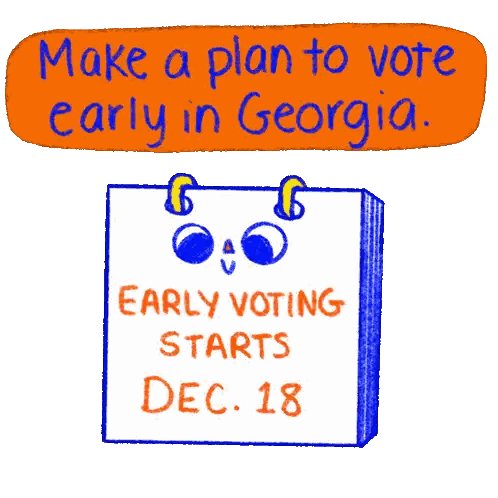 Early Voting Starts December 18 Sticker