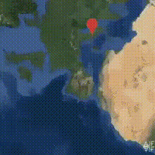 Earth Aerial View Middle East Pin GIF