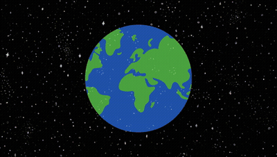 Earth Cartoon Saying Nope Nope Nope GIF