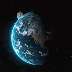 Earth Day Planet Rotation GIF