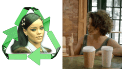 Earth Day Reduce Reuse Recycle Rihanna GIF