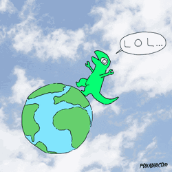 Earth Dinosaur Cartoon Lol GIF