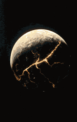 Earth Exploding Breaking Apart Explosion GIF