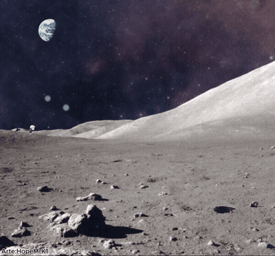 Earth From Moon View GIF