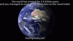 Earth Spinning Feeling Lucky Yet GIF