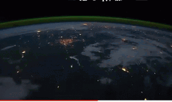 Earth Spinning Satellite View GIF