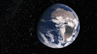 Earth With Stars In Background GIF