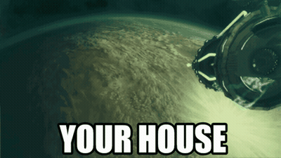Earth With Your House In White Letters GIF