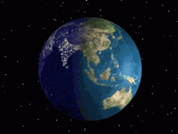 Earth World Space  GIF