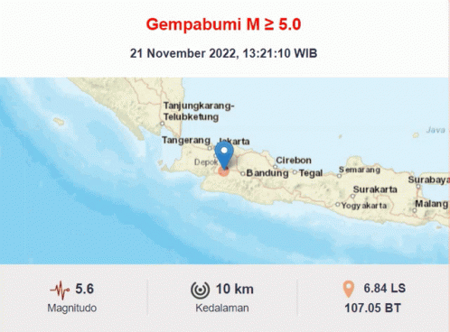 Earthquake Location Map November 21 GIF