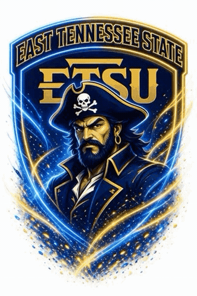 East Tennessee State Pirate Logo GIF