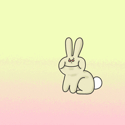 Easter Bunny Egg Barf GIF