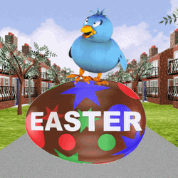 Easter Funny Chick Rolling GIF