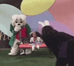 Easter Funny Scared Kid GIF