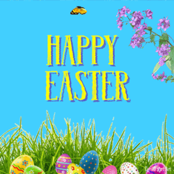Easter Garden Butterflies GIF