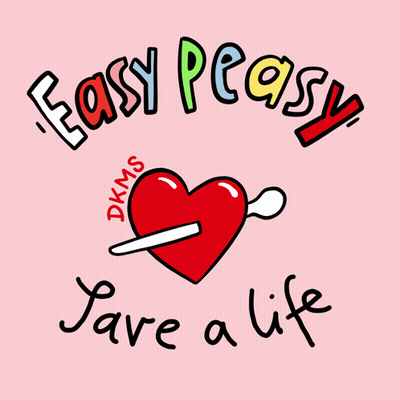 Easy Peasy Logo With Heart And Spoon GIF