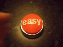 Easy Red Button Pushed GIF