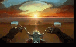 Easy Rider Sunset Riding