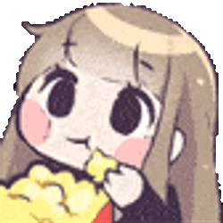 Eat Popcorn Sticker GIF