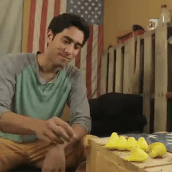 Eating Easter Chick Peeps GIF