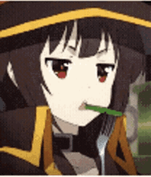 Eating Green Vegetable Anime Meme