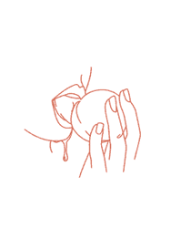 Eating Juicy Fruit Illustration GIF