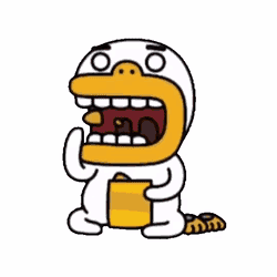 Eating Kakao Friends GIF