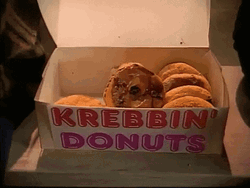 Eating Krebbin Donuts GIF