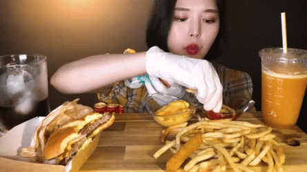 Eating Out Bokki Mukbang GIF