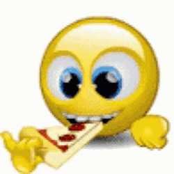 Eating Pizza Emoji Meme GIF