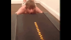 Eating Snacks On The Tradmill GIF