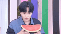 Eating Watermelon JO1 Tsurubo Shion GIF