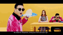 Eating Watermelon PSY I Luv It K-Pop GIF