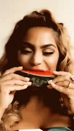 Eating Watermelon Ta'Shan Singer GIF