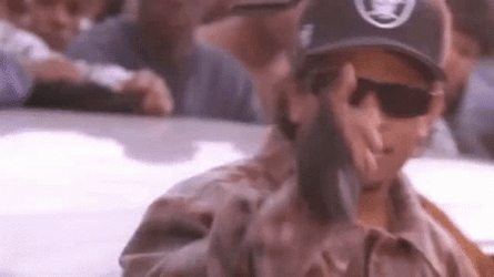 Eazy E Freestyling Crowd Cheering Behind GIF