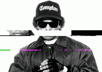 Eazy E Glitchy Various Image Selection GIF