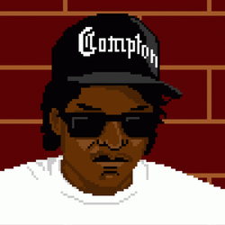 Eazy E Santa Hat Animation GIF