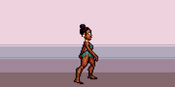 Ebony Girl In A Game GIF